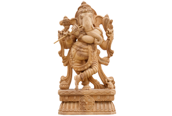 polishing Wood Sculpture in Tamilnadu